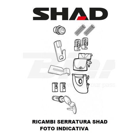 Kit Meccanismo Serratura Shad Per Bauletto Sh33 2016 / Sh34