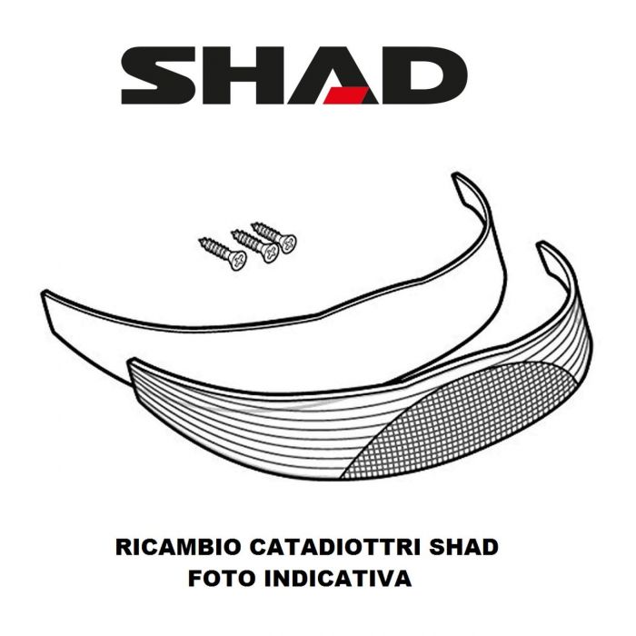 Catadiottri Shad Per Valigie Sh23 Dx/sx Bianchi