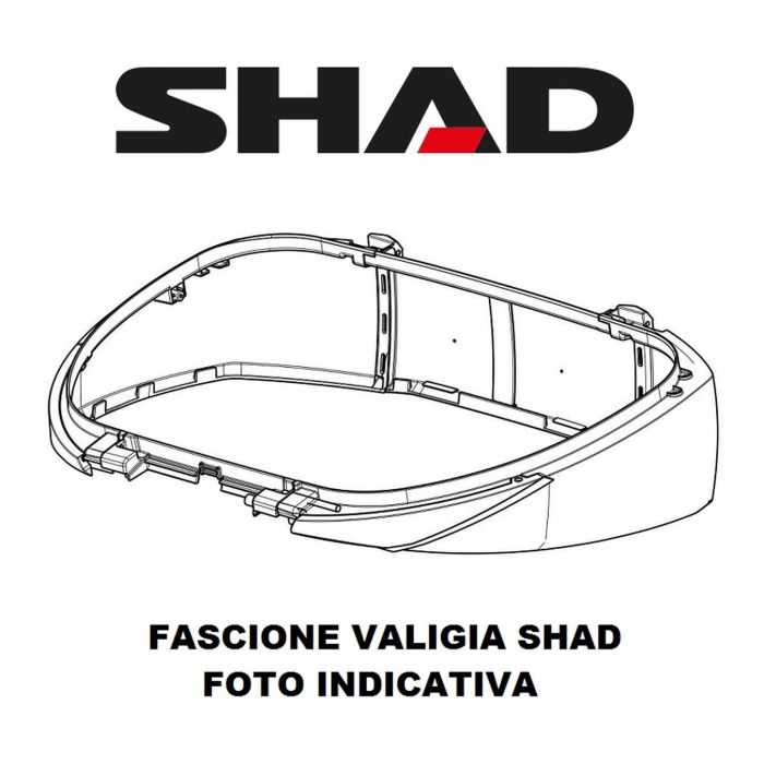Fascia Laterale Shad Per Bauletto Sh48 Grigio Titanio