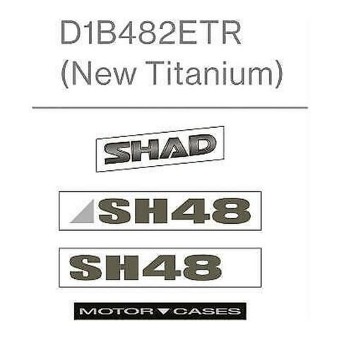 Adesivi Shad Per Sh48 Grigio Titanio