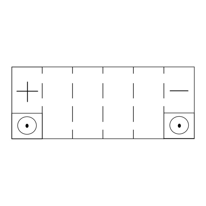 Batteria Yuasa Yb18-a 12v. 14 Ah.