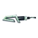 Coppia Freccette Sifam Sequenziali A Led Nere/vetro Ce Cod. Cli7033