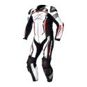 Tuta Intera In Pelle Spyke Assen Race 2.0 White/black/fluo Red