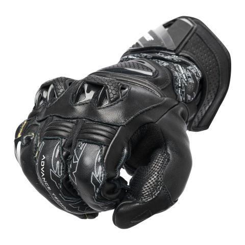 Leather Gloves Spyke Tech Pro Black