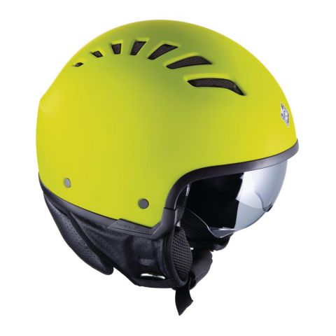 Casco perforado de verano Tucanourbano El Fresh Yellow Hi-vis Matt