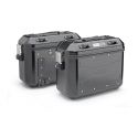 Givi Dlmk36bpack2 Coppia Valigie Trekker Dolomiti Alluminio Nero