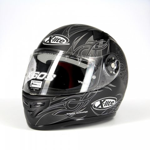 X-lite X-603 Maske N-com Flat Black Helm