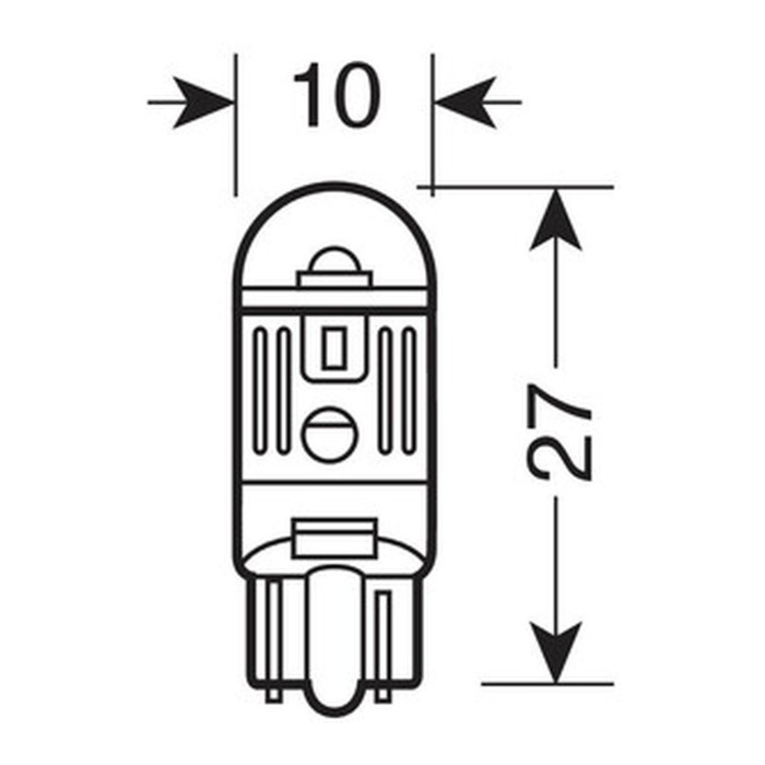 Lampadine Al Led Lampa 9-32v Mega-led 9 - 2 Pz Bianco Doppia Polarità