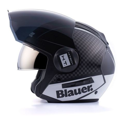 Jet Blauer Real Ht B Graphic Black Matt/titanium/ Helmet