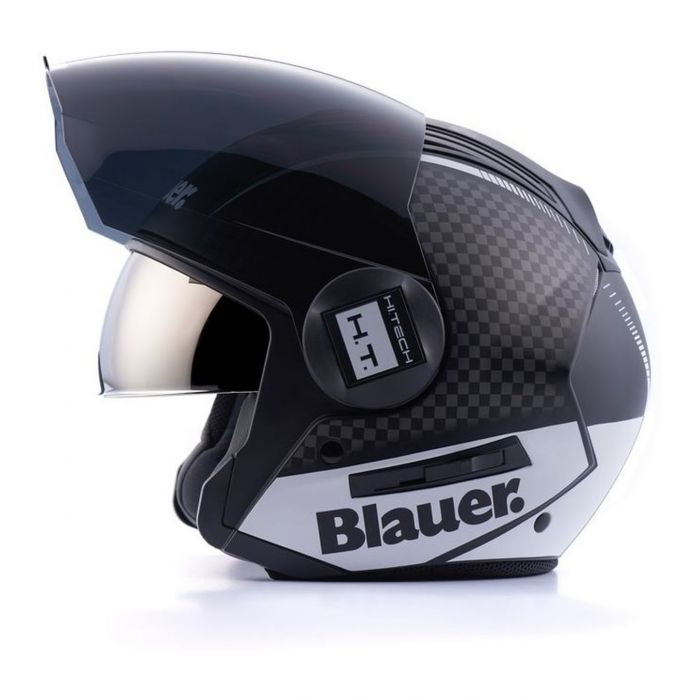 Casco Jet Blauer Real B Graphic Black Matt/titanium/