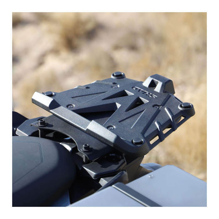 Piastra Di Montaggio Nera In Alluminio + Viti Shad