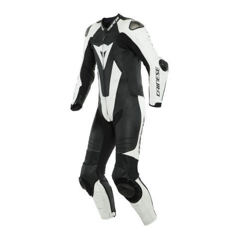 Breathable Whole Leather Suit Dainese Laguna Seca 5 Black/white