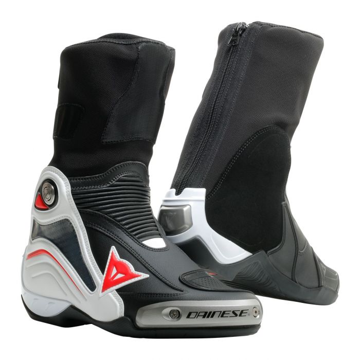 Stivali Dainese Axial D1 Black/white/lava-red