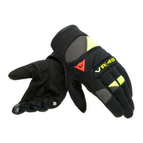 Guanti Dainese Corti Vr46 Curb Black/anthracite/flu
