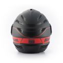Casco Jet Blauer Brat Black Matt/red