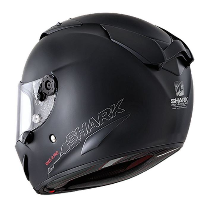 Casco Integrale Shark Race-r Pro Blank Mat Black Mat