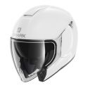 Casco Jet Shark Citycruiser Blank White Azur
