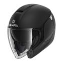Casco Jet Shark Citycruiser Blank Mat Black Mat