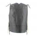 Gilet In Pelle Held Patch Con Lacci Nero