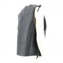 Gilet In Pelle Held Patch Con Lacci Nero