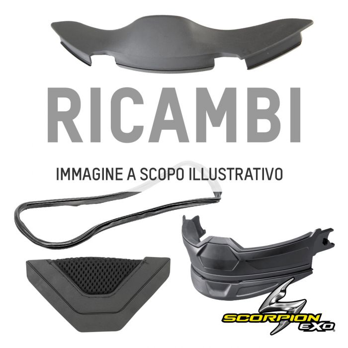 Mentoniera Scorpion Per Exo-3000 Air Serenity Matt Black-black