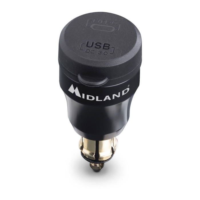 Mp-din-usb C Caricatore Usb+usb-c Din Midland
