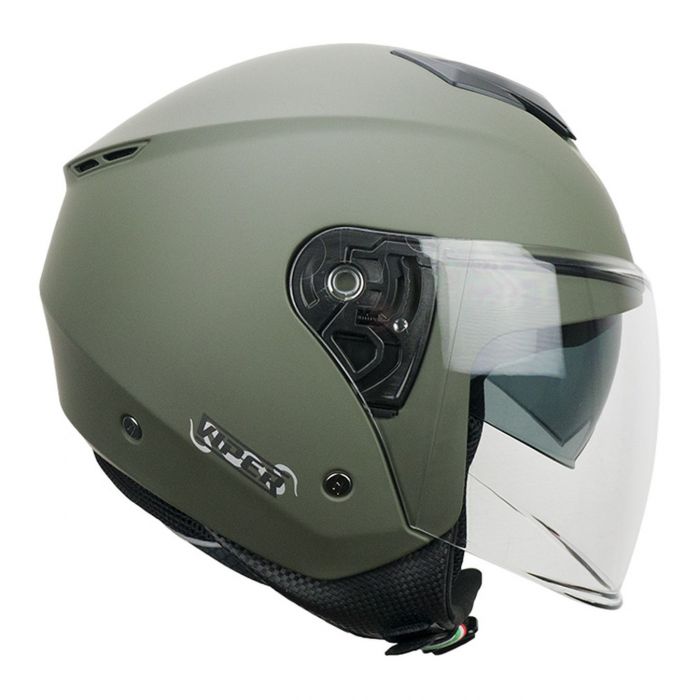 Casco Jet Cgm 125a Viper Mono Verde Opaco