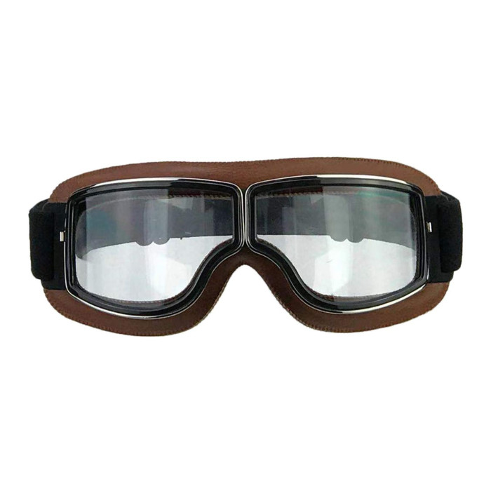 Occhiali Con Lente Trasparente Cgm California Marrone