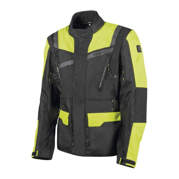 Giacca Hevik Stelvio Light Nero/giallo Fluo