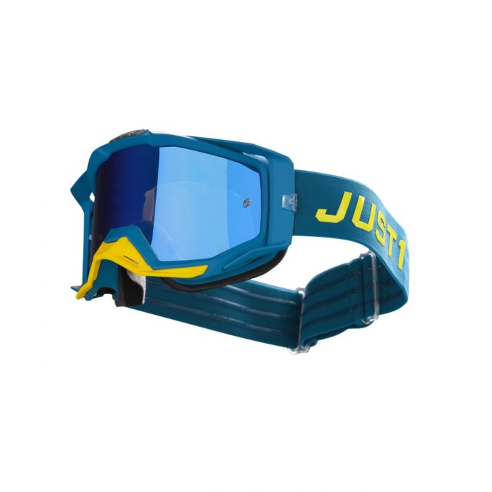 Maschera Goggle Cross Just1 Iris Pulsar Blue Yellow