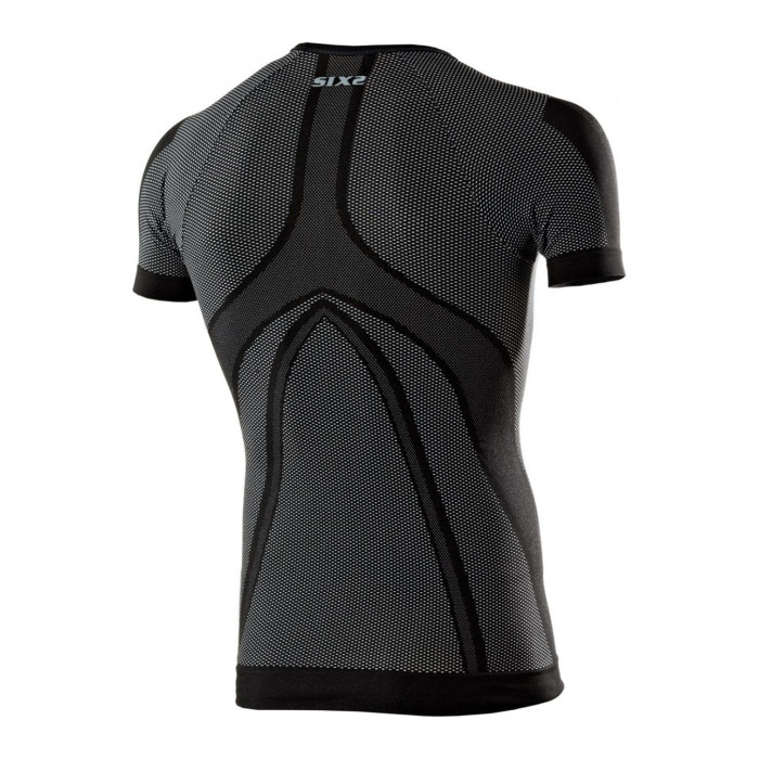 T-shirt Girocollo In Carbon Underwear Sixs Black Carbon
