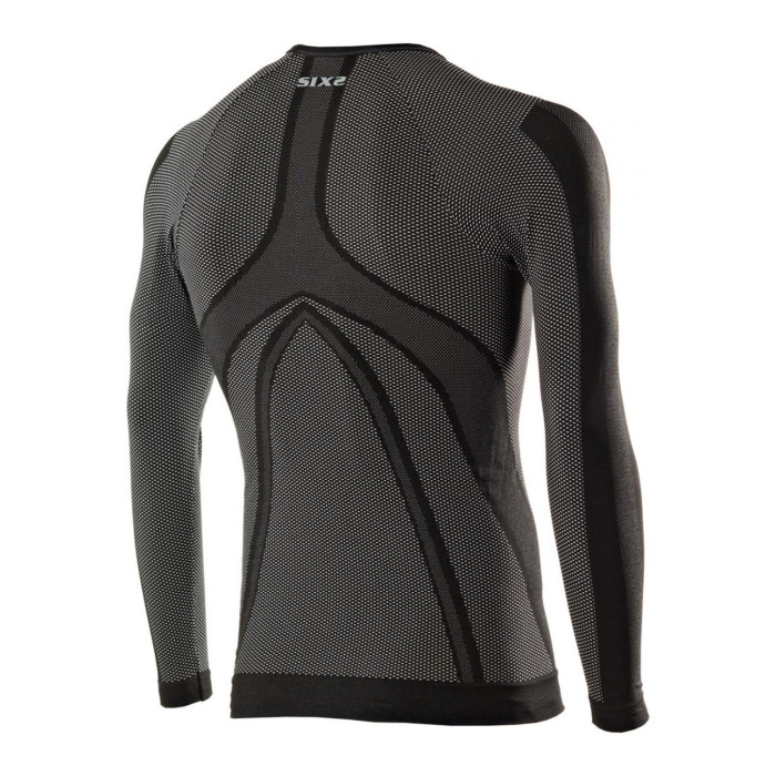 Maglia Girocollo A Maniche Lunghe In Carbon Underwear Sixs Black Carbon