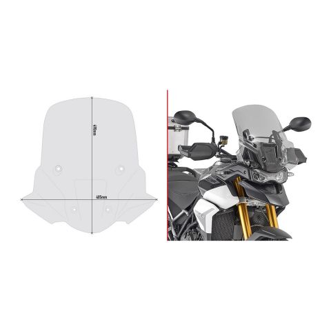 Cupolino Givi Per Triumph Tiger 900 Fume (20-21)