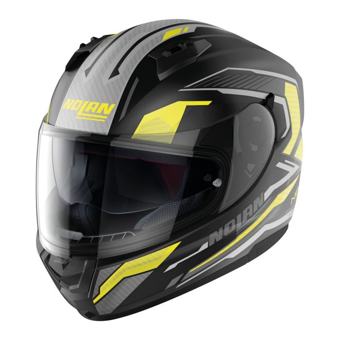 Casco Integrale Nolan N60-6 Perceptor Yellow Black Matt