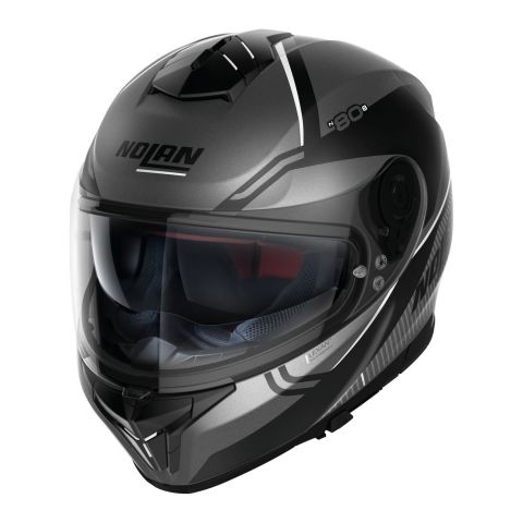 Casco Integrale Nolan N80-8 Astute N-com White Lava Grey Matt