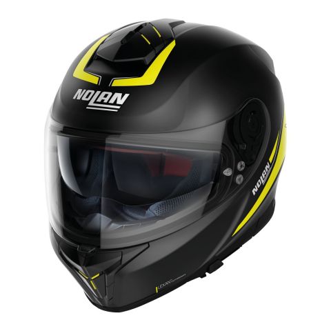 Casco Integrale Nolan N80-8 Staple N-com Yellow Black Matt