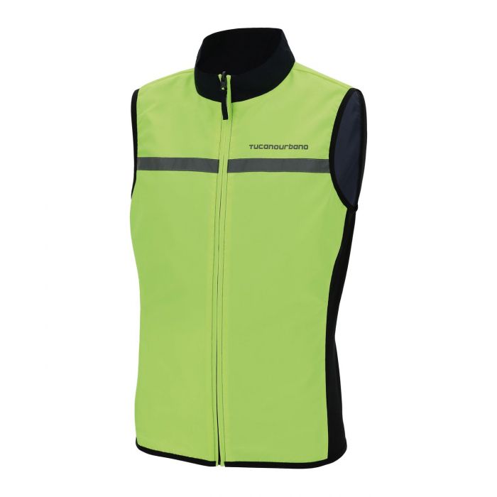 Nano Switch Gilet Antivento Tucano Urbano Blu Scuro-giallo Fluo