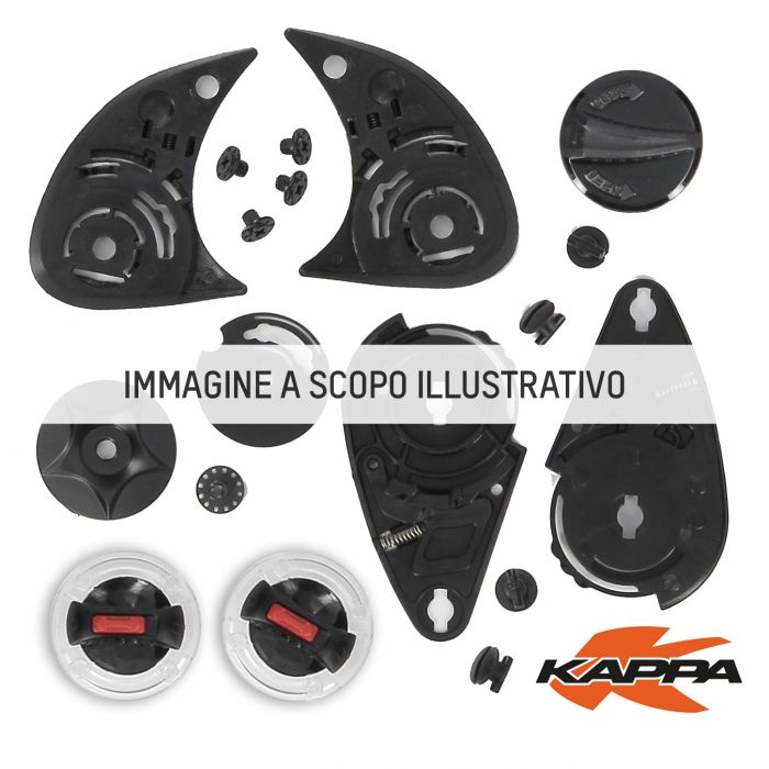 Kit Meccanismo Visiera Completo Di Viti Per Casco Kappa Kv31 Arizona