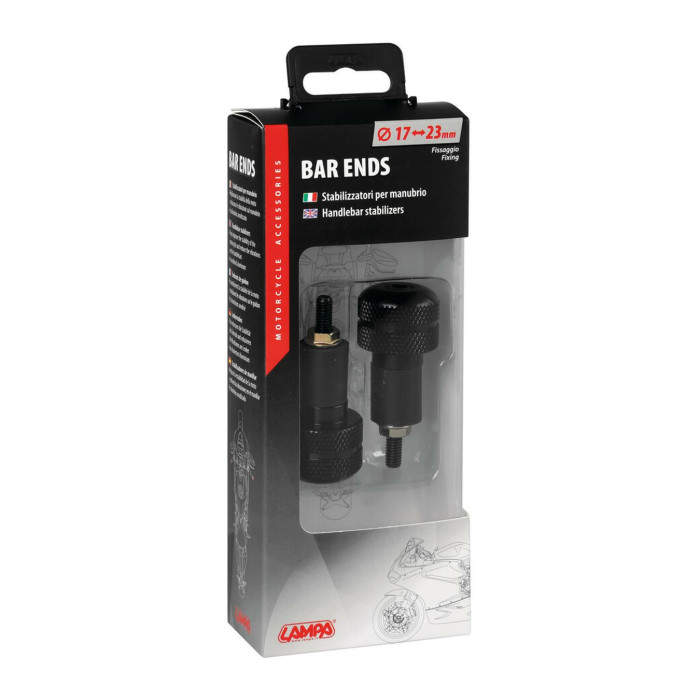 Coppia Stabilizzatori Manubrio Neri Lampa 90639