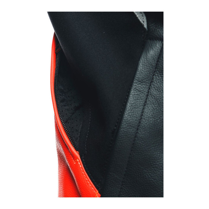Giacca In Pelle Dainese Racing 4 Black/fluo-red