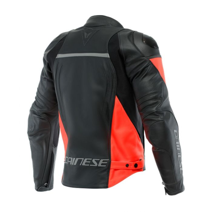 Giacca In Pelle Dainese Racing 4 Black/fluo-red