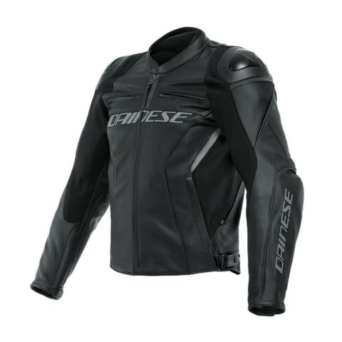 Dainese Racing 4 Chaqueta de cuero Negro/negro