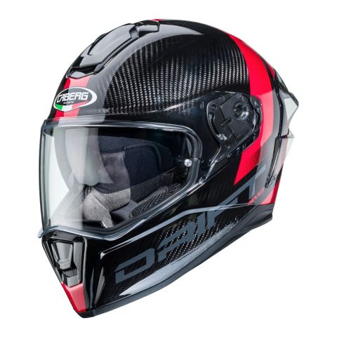 Casco Integrale Caberg Drift Evo Carbon Sonic Anthracite/red