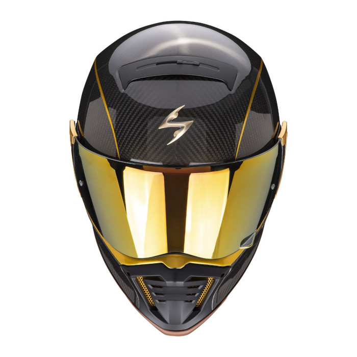 Casco Street Fight Scorpion Exo-hx1 Carbon Se Black Orange