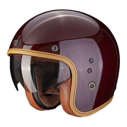 Casco Jet Scorpion Belfast Carbon Evo Red