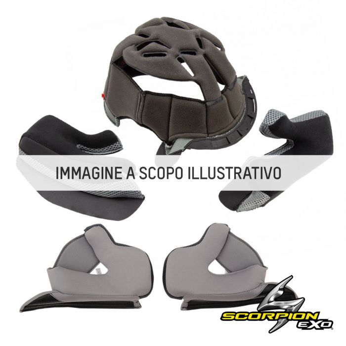 Interni Scorpion Per Exo-hx1 Carbon Se Black/silver Xs