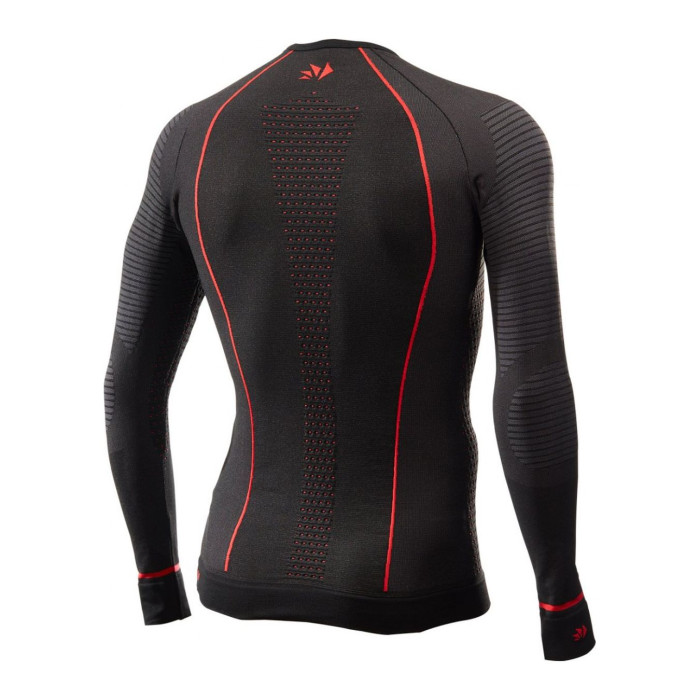 Maglia Termica Maniche Lunghe Sixs Blazefit Black/red