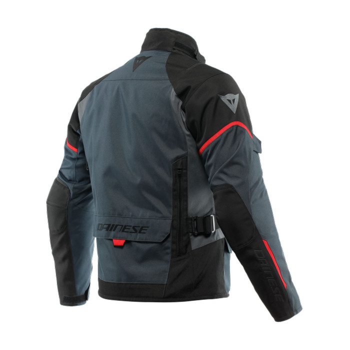 Giacca D-dry Dainese Tempest 3 Ebony/black/lava-red