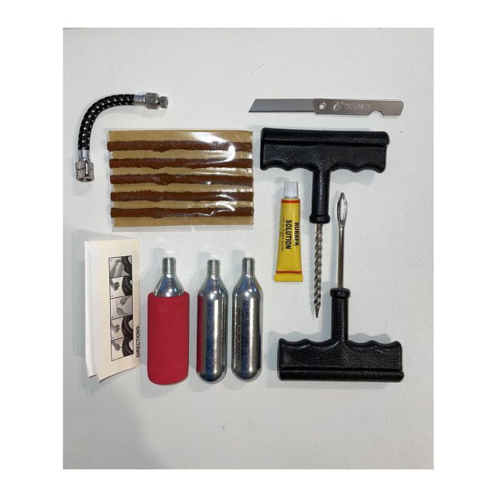 Kit Riparazione Pneumatici Tubeless Forbikes In Borsetta - Chiave A T