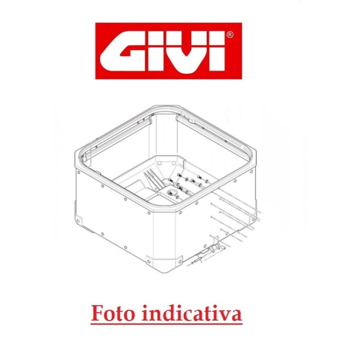 Fondo Montato Givi Verniciato Nero - Sinistro